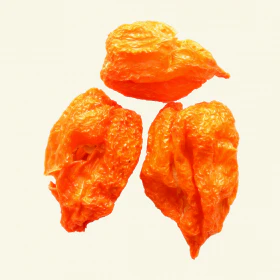 Dried Orange Habanero Chillies (Home Grown) - Image 3